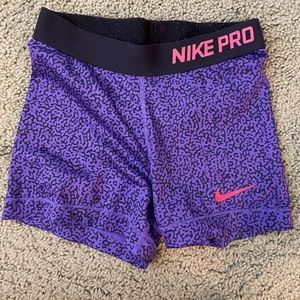 Purple Nike Pros Small